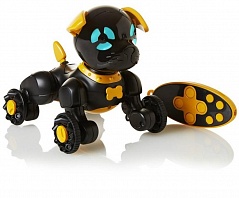 Собака робот WowWee Chippies с пультом управления (черная)