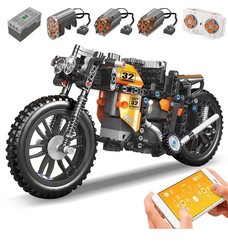 Конструктор Мотоцикл на радиоуправлении 383 детали MOULD KING-23005
