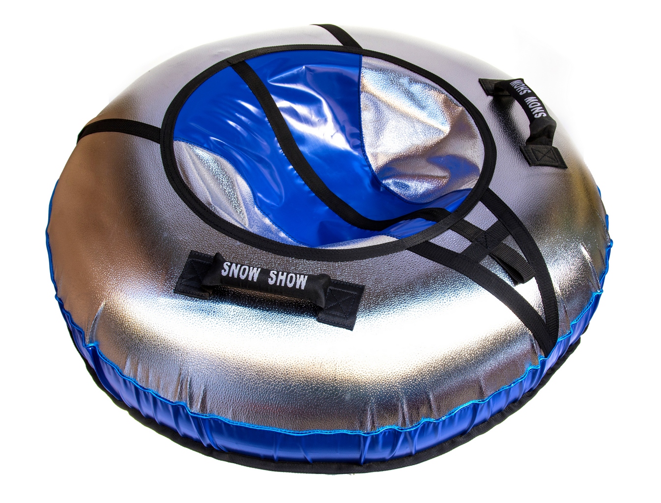 Тюбинг-санки надувные RT NEO со светодиодами синий, диаметр 105 см в магазине радиоуправляемых моделей City88