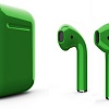 Беспроводные наушники AirPods 2 с беспроводной зарядкой (Wireless) Color Зеленые в магазине радиоуправляемых моделей City88