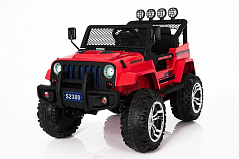 Двухместный полноприводный электромобиль Jeep 12V - Red