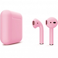 Беспроводные наушники Apple AirPods 2 (без беспроводной зарядки чехла) Color Розовые