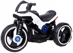 Детский мотоцикл на аккумуляторе Y-MAXI Police White - SW198A-WHITE