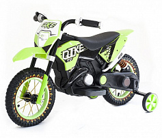 Детский кроссовый электромотоцикл Qike TD - 6V - Green