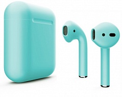 Беспроводные наушники Apple AirPods 2 (без беспроводной зарядки чехла) Color Голубые